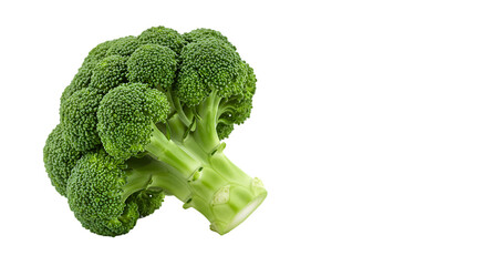Fresh broccoli head isolated