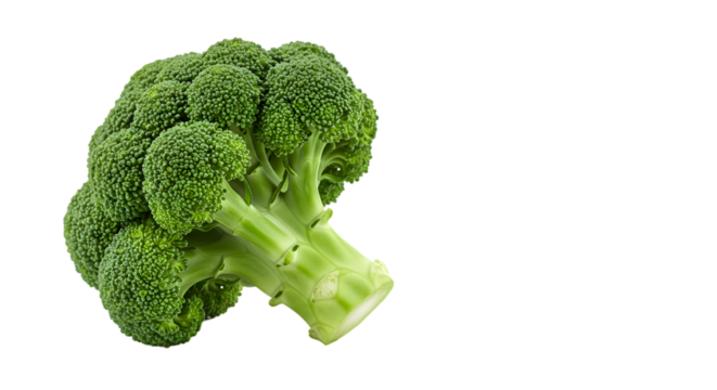 Fresh broccoli head isolated