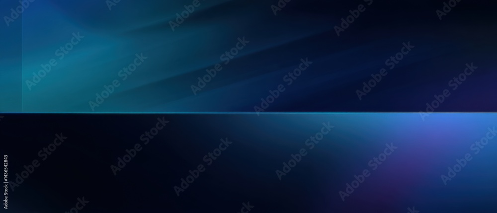 Sticker abstract dark blue gradient background with light line, modern and elegant backdrop for technology o