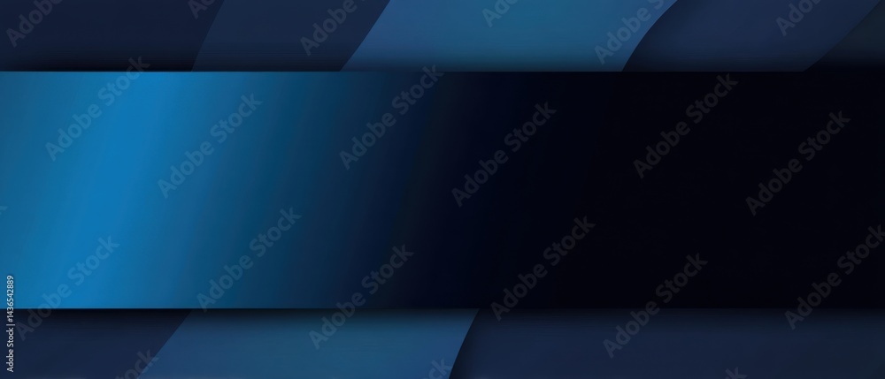 Poster modern blue abstract background with geometric layers and gradient effect for presentation or wallpa