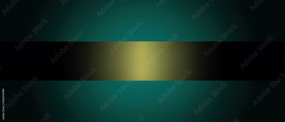 Poster abstract teal and gold gradient background with dark horizontal stripe for modern presentation templ