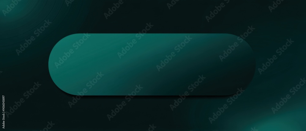 Poster Abstract dark teal gradient background with rounded rectangle shape for product display or text overlay Concept of modern design, minimalism, and technology