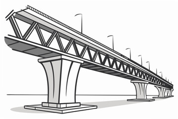 bridge vector illustration