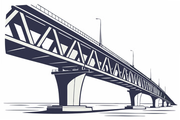 bridge vector illustration