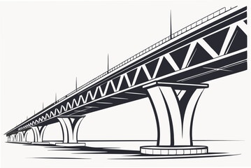 Obraz premium bridge over the river