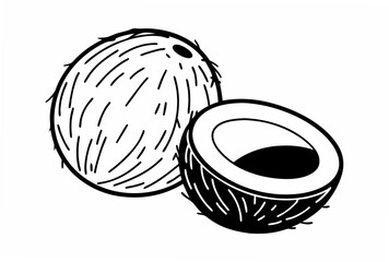 hand drawn vector illustration of apple