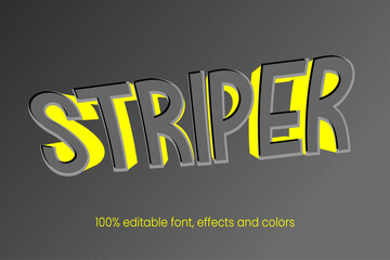 striper editable font