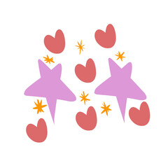 cute doodle full color