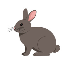 Creative Flat Vector Illustrations of Rabbit: Minimalist, Modern, and Perfect for Pet-Themed Graphics.Charming Flat Vector Rabbit Illustration: Playful, Minimal, and Versatile Cartoon Primate Design
