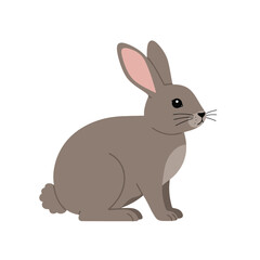 Creative Flat Vector Illustrations of Rabbit: Minimalist, Modern, and Perfect for Pet-Themed Graphics.Charming Flat Vector Rabbit Illustration: Playful, Minimal, and Versatile Cartoon Primate Design

