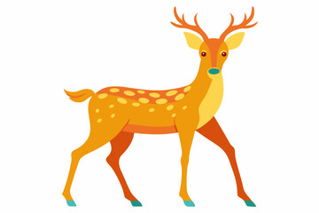 deer silhouette vector illustration