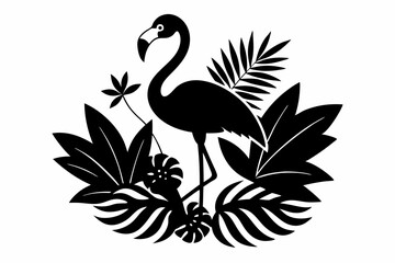 Obraz premium black swan vector illustration