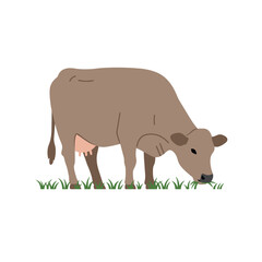 Creative Flat Vector Illustrations of cow: Minimalist, Modern, and Perfect for Pet-Themed Graphics.Charming Flat Vector cow Illustration: Playful, Minimal, and Versatile Cartoon Primate Design
