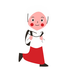 Cute kids wear uniform school