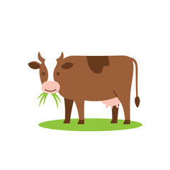 Creative Flat Vector Illustrations of cow: Minimalist, Modern, and Perfect for Pet-Themed Graphics.Charming Flat Vector cow Illustration: Playful, Minimal, and Versatile Cartoon Primate Design
