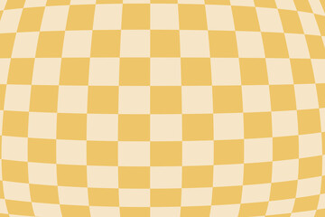 Wavy groovy distorted checkered background set