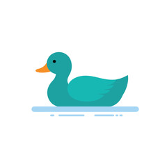 Creative Flat Vector Illustrations of Duck: Minimalist, Modern, and Perfect for Pet-Themed Graphics.Charming Flat Vector Duck Illustration: Playful, Minimal, and Versatile Cartoon Primate Design
