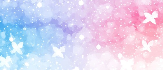 Pastel floral bokeh background, soft colors, design