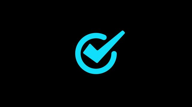 Stylish Animated Checkmark to Visually Indicate Completion or Success