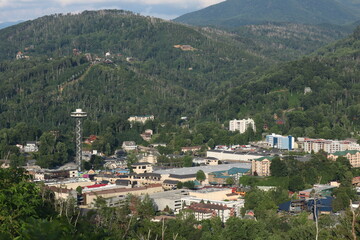 Summer in Gatlinburg, Tennessee landscape