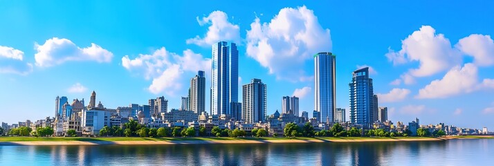 3D animation lahore downtown skyline 