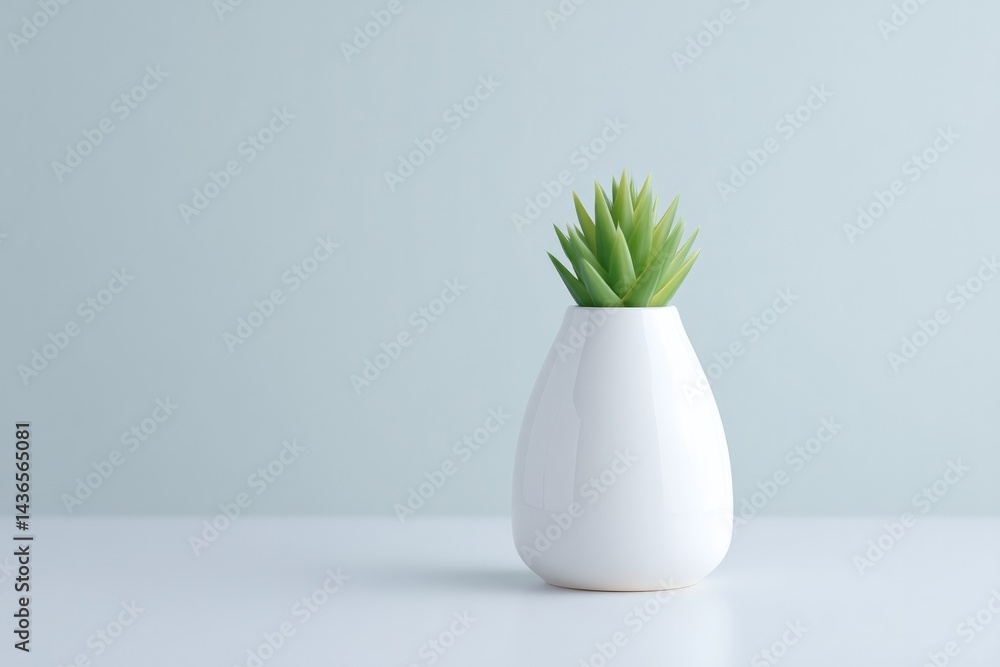 Poster minimalistic and clean image of solitary decorative object isolated on white background