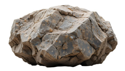 Mineral stone isolated on transparent background 