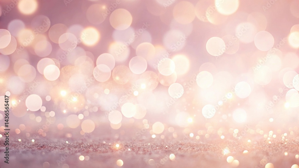 Aufkleber abstract sparkling pink and gold glitter festive background with soft bokeh lights