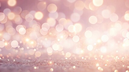 Obraz premium Abstract Sparkling Pink and Gold Glitter Festive Background with Soft Bokeh Lights