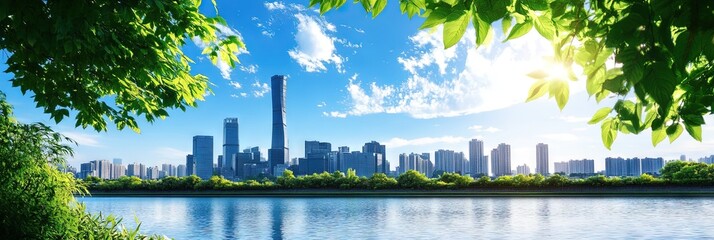 anime wuhan downtown skyline 