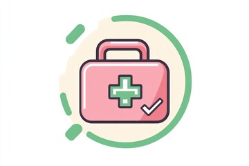 Obraz premium Medical Kit Icon Graphic