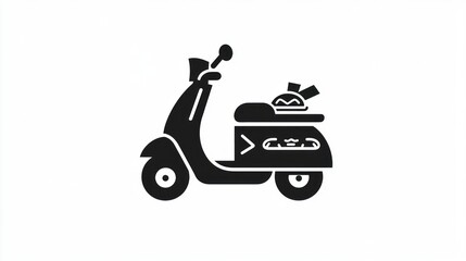 Food Delivery Scooter Illustration (2)