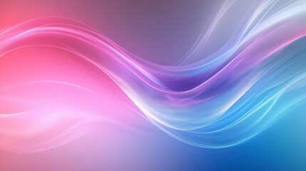 Abstract pink, purple, and blue wave background.