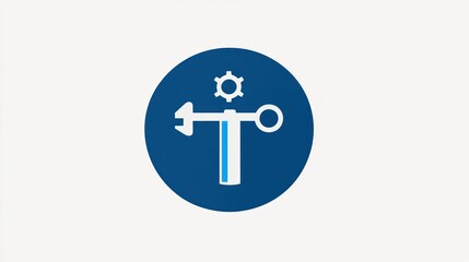 Obraz premium Maintenance Symbol Graphic, Tools, Circle Icon