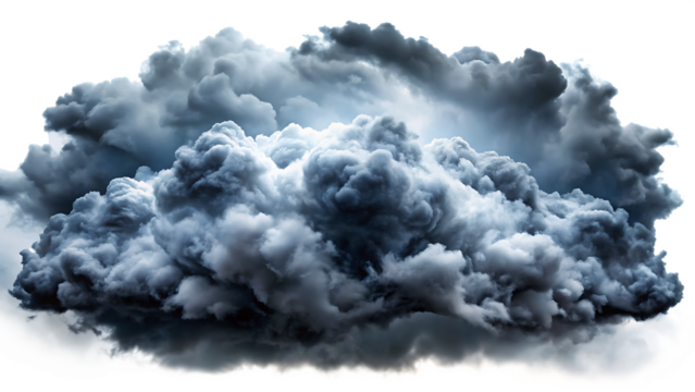 storm clouds isolated on white background PNG