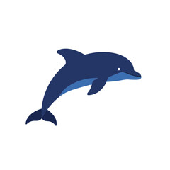 Creative Flat Vector Illustrations of Dolphin: Minimalist, Modern, and Perfect for Pet-Themed Graphics.Charming Flat Vector Dolphin Illustration: Playful, Minimal, and Versatile Cartoon Primate Design