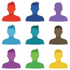 Modern  Minimalist Man Flat Vectors for Contemporary Design