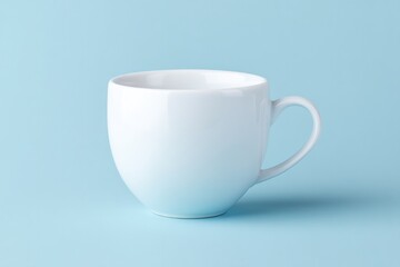 Obraz premium single blank cup isolated on smooth gradient backdrop showcasing minimalistic elegance and offering ample copy space