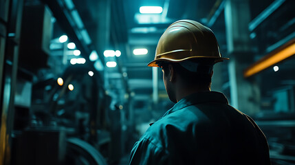 Worker in Industrial Environment
