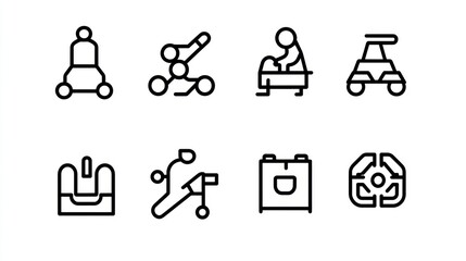 Obraz premium Healthcare Equipment Icons Collection