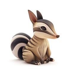 Cute, stylized depiction of a marsupial.
