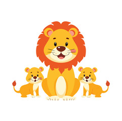 Cute Lion Illustration