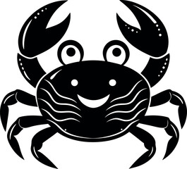 Adorable Crab Face Vector