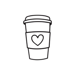 a cup of coffee with heart 