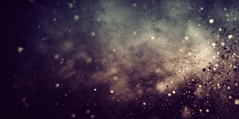 Abstract cosmic background with scattered light particles
