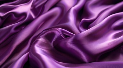 Obraz premium Soft, flowing abstract background of purple fabric, delicate texture, artistic fabric concept.