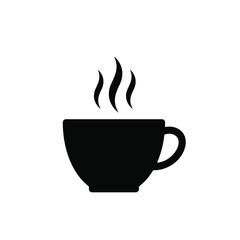 Steeped Serenity: Minimalist Kettle & Tea Cup Icon Flat Vector for Modern Aesthetics