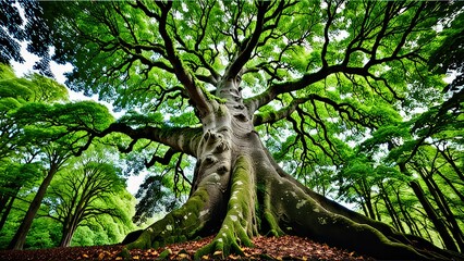 Naklejka premium tree in the forest