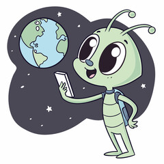 alien on the earth