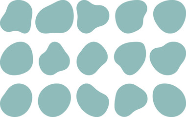  Simple and modern abstract organic fluid blob shape element, vector art design. EPS-10.